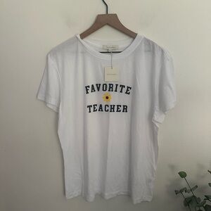 Favorite Daughter Graphic Tee Favorite Teacher Short Sleeve Women’s Large NWT